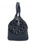 Christian Dior (クリスチャン ディオール) ミニボストンバッグ グレー×ブラック：60000円