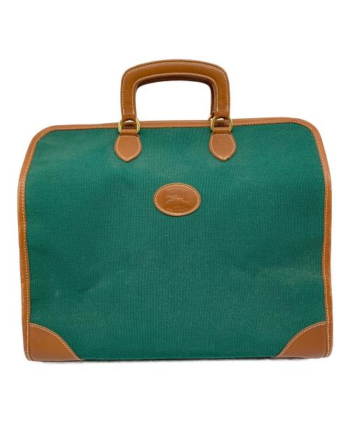 LONGCHAMP（ロンシャン）LONGCHAMP (ロンシャン) レザートートバッグ グリーンの古着・服飾アイテム