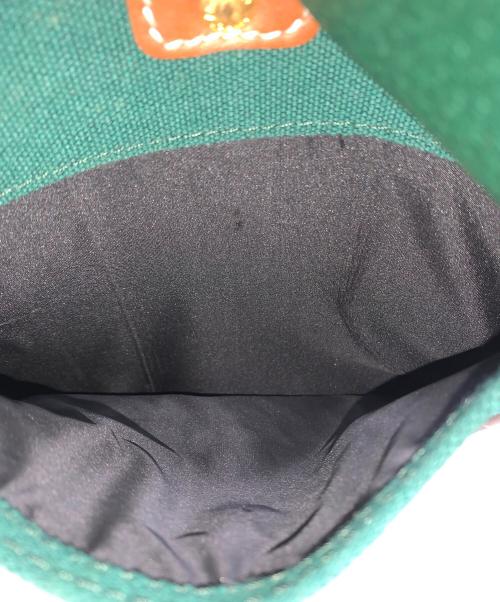 LONGCHAMP（ロンシャン）LONGCHAMP (ロンシャン) レザートートバッグ グリーンの古着・服飾アイテム