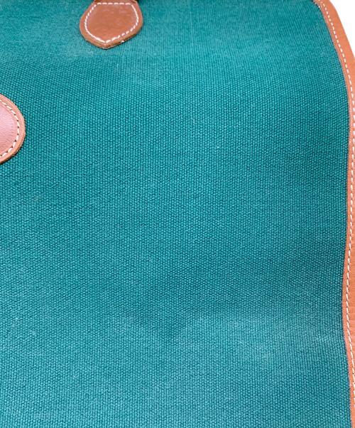 LONGCHAMP（ロンシャン）LONGCHAMP (ロンシャン) レザートートバッグ グリーンの古着・服飾アイテム