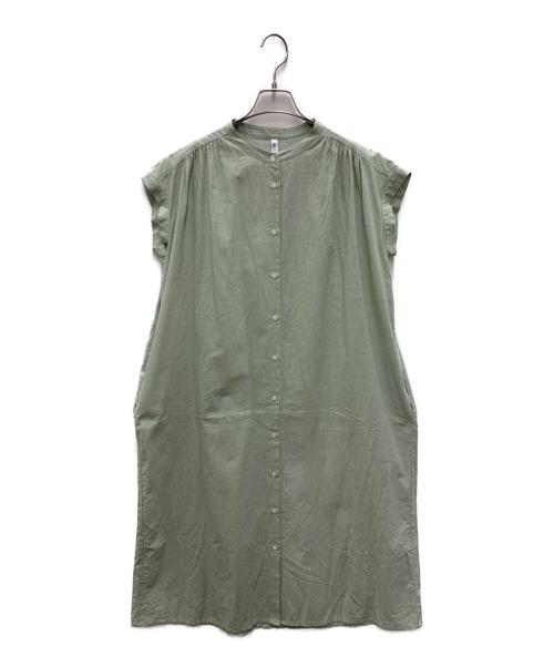 HATAKAKE（ハタカケ）HATAKAKE (ハタカケ) ノースリーブワンピース ミントグリーンの古着・服飾アイテム