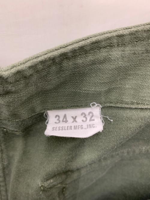 SESSLER MFG（セスラー）SESSLER MFG (セスラー) ミリタリーパンツ グリーン サイズ:34×32の古着・服飾アイテム