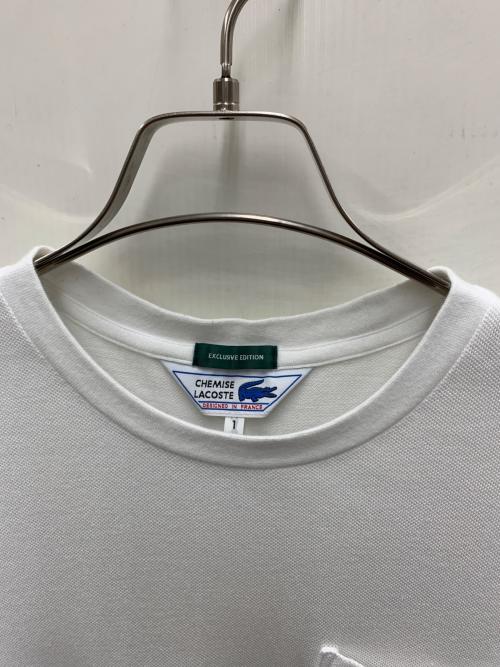 CHEMISE LACOSTE（シュミーズ ラコステ）CHEMISE LACOSTE (シュミーズ ラコステ) 半袖カットソー ホワイト サイズ:1の古着・服飾アイテム