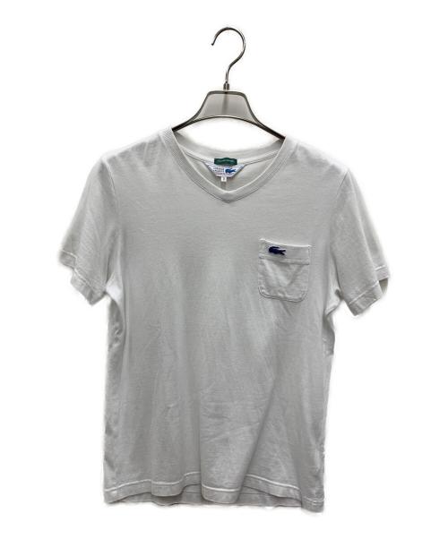 CHEMISE LACOSTE（シュミーズ ラコステ）CHEMISE LACOSTE (シュミーズ ラコステ) 半袖カットソー ホワイト サイズ:2の古着・服飾アイテム