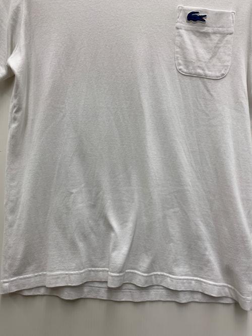 CHEMISE LACOSTE（シュミーズ ラコステ）CHEMISE LACOSTE (シュミーズ ラコステ) 半袖カットソー ホワイト サイズ:2の古着・服飾アイテム