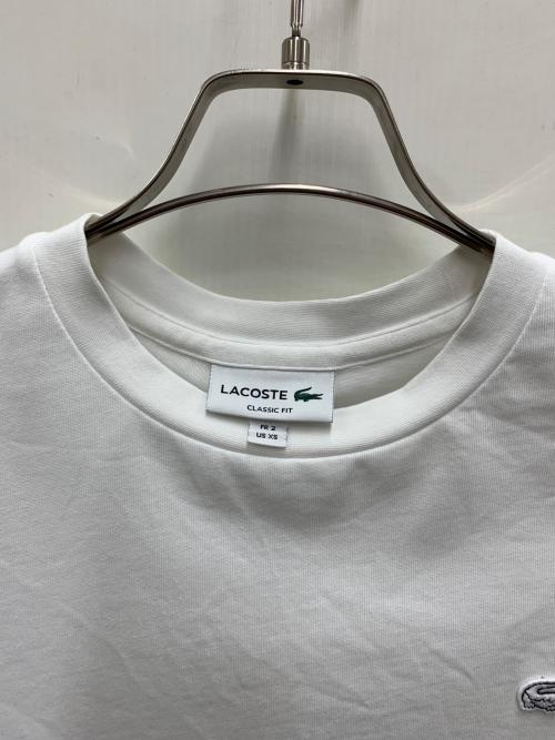LACOSTE（ラコステ）LACOSTE (ラコステ) 半袖カットソー ホワイト サイズ:XSの古着・服飾アイテム