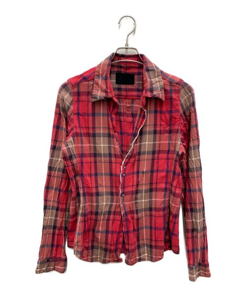 Junhashimoto（ジュンハシモト）Junhashimoto (ジュンハシモト) 長袖シャツ レッド サイズ:2の古着・服飾アイテム