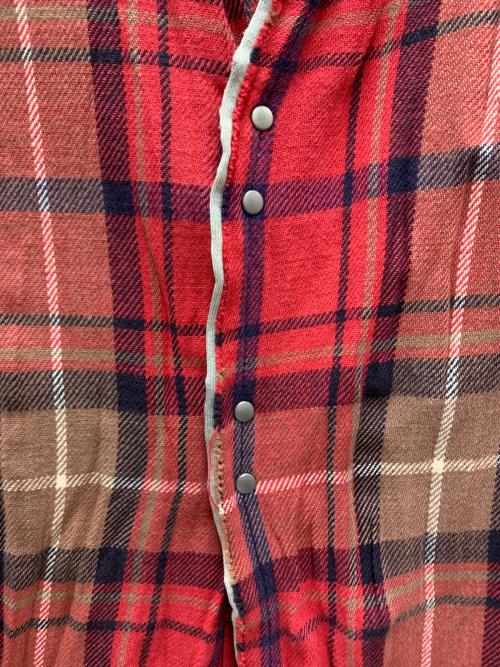 Junhashimoto（ジュンハシモト）Junhashimoto (ジュンハシモト) 長袖シャツ レッド サイズ:2の古着・服飾アイテム