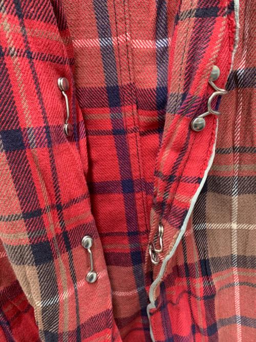 Junhashimoto（ジュンハシモト）Junhashimoto (ジュンハシモト) 長袖シャツ レッド サイズ:2の古着・服飾アイテム