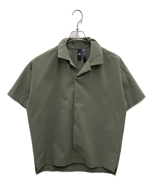 adidas（アディダス）adidas (アディダス) 半袖シャツ オリーブ サイズ:Mの古着・服飾アイテム