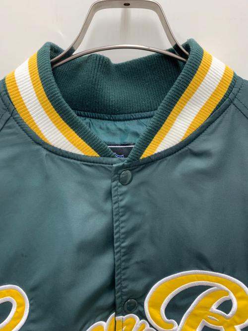 NFL（ナショナル・フットボール・リーグ）NFL (ナショナル・フットボール・リーグ) スタジャン グリーン サイズ:Lの古着・服飾アイテム