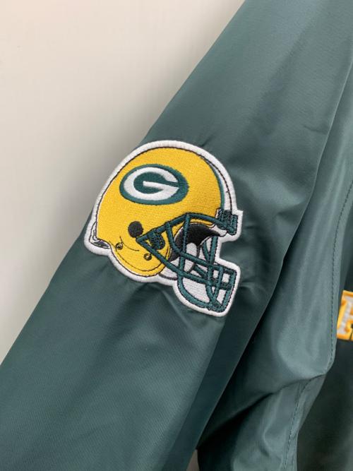 NFL（ナショナル・フットボール・リーグ）NFL (ナショナル・フットボール・リーグ) スタジャン グリーン サイズ:Lの古着・服飾アイテム