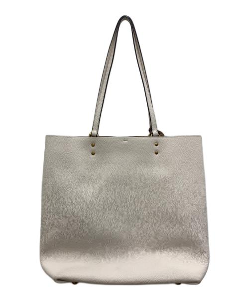 COACH（コーチ）COACH (コーチ) レザートートバッグ アイボリーの古着・服飾アイテム