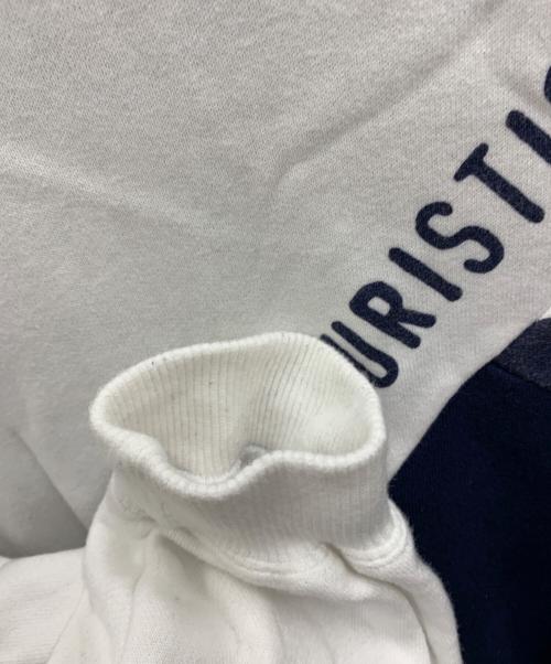 HUMAN MADE（ヒューマンメイド）HUMAN MADE (ヒューマンメイド) CRAZY SWEATSHIRT ネイビー×ホワイト サイズ:Lの古着・服飾アイテム