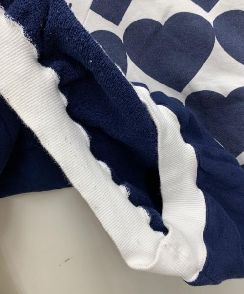 HUMAN MADE（ヒューマンメイド）HUMAN MADE (ヒューマンメイド) CRAZY SWEATSHIRT ネイビー×ホワイト サイズ:Lの古着・服飾アイテム