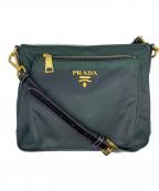 PRADAプラダ）の古着「ナイロンショルダーバッグ」｜グリーン