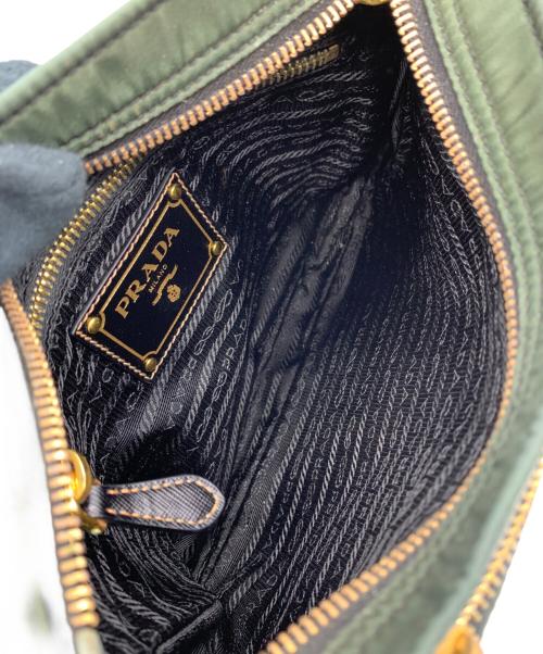 PRADA（プラダ）PRADA (プラダ) ナイロンショルダーバッグ グリーンの古着・服飾アイテム