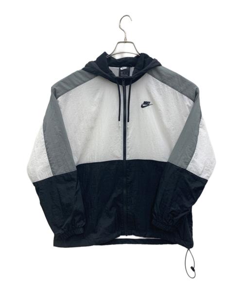 NIKE（ナイキ）NIKE (ナイキ) ナイロンジャケット ホワイト×ブラック サイズ:XXLの古着・服飾アイテム