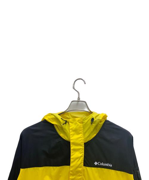 Columbia（コロンビア）Columbia (コロンビア) ナイロンジャケット ブラック×イエロー サイズ:Lの古着・服飾アイテム