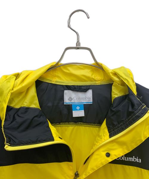 Columbia（コロンビア）Columbia (コロンビア) ナイロンジャケット ブラック×イエロー サイズ:Lの古着・服飾アイテム