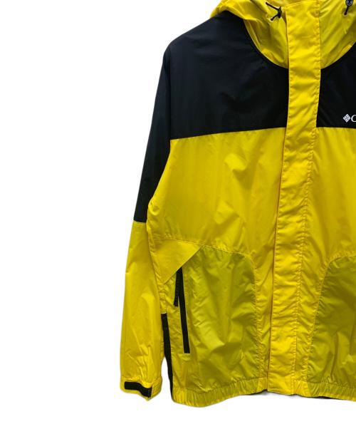 Columbia（コロンビア）Columbia (コロンビア) ナイロンジャケット ブラック×イエロー サイズ:Lの古着・服飾アイテム