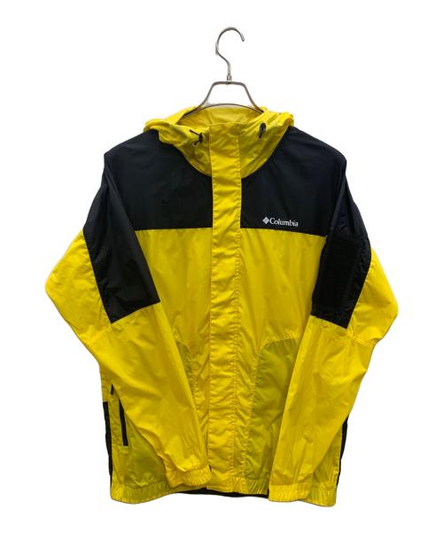 Columbia（コロンビア）Columbia (コロンビア) ナイロンジャケット ブラック×イエロー サイズ:Lの古着・服飾アイテム