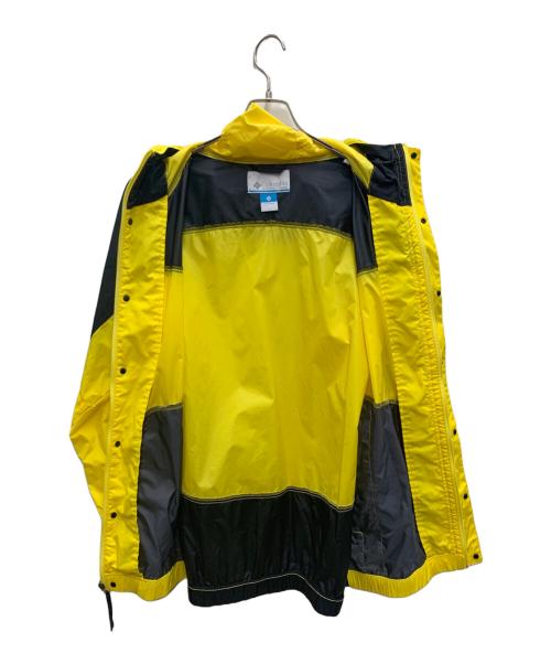 Columbia（コロンビア）Columbia (コロンビア) ナイロンジャケット ブラック×イエロー サイズ:Lの古着・服飾アイテム