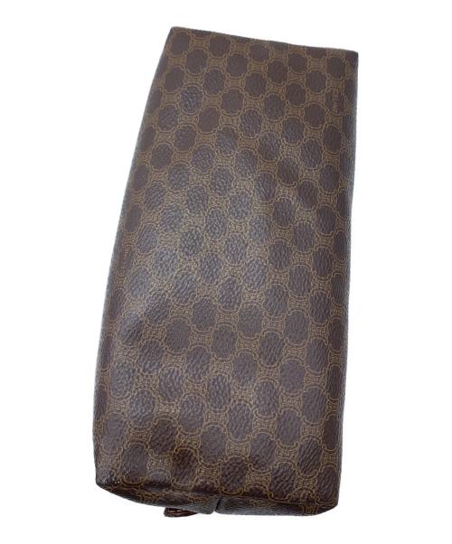 CELINE（セリーヌ）CELINE (セリーヌ) ポーチ　マカダム ブラウンの古着・服飾アイテム