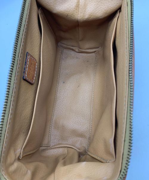 CELINE（セリーヌ）CELINE (セリーヌ) ポーチ　マカダム ブラウンの古着・服飾アイテム