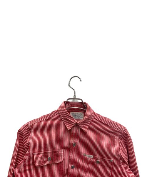 POLO RALPH LAUREN（ポロ・ラルフローレン）POLO RALPH LAUREN (ポロ・ラルフローレン) 長袖シャツ ホワイト×レッド サイズ:16の古着・服飾アイテム