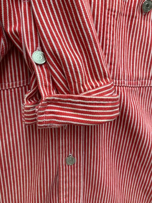 POLO RALPH LAUREN（ポロ・ラルフローレン）POLO RALPH LAUREN (ポロ・ラルフローレン) 長袖シャツ ホワイト×レッド サイズ:16の古着・服飾アイテム