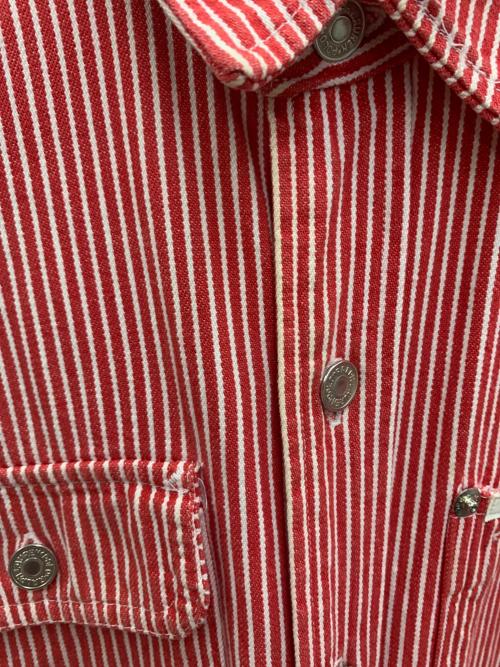 POLO RALPH LAUREN（ポロ・ラルフローレン）POLO RALPH LAUREN (ポロ・ラルフローレン) 長袖シャツ ホワイト×レッド サイズ:16の古着・服飾アイテム