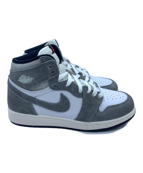 NIKE（ナイキ）NIKE (ナイキ) ハイカットスニーカー グレー×ホワイト サイズ:24 未使用品の古着・服飾アイテム