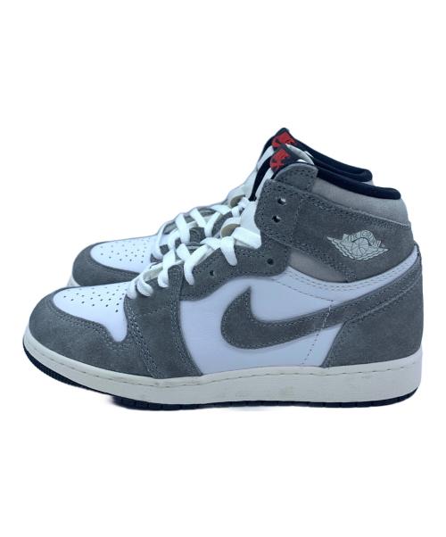 NIKE（ナイキ）NIKE (ナイキ) ハイカットスニーカー グレー×ホワイト サイズ:24 未使用品の古着・服飾アイテム
