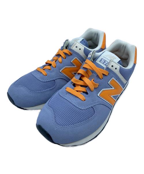 NEW BALANCE（ニューバランス）NEW BALANCE (ニューバランス) スニーカー ブルー×オレンジ サイズ:28の古着・服飾アイテム