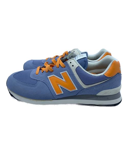 NEW BALANCE（ニューバランス）NEW BALANCE (ニューバランス) スニーカー ブルー×オレンジ サイズ:28の古着・服飾アイテム