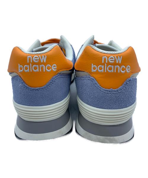 NEW BALANCE（ニューバランス）NEW BALANCE (ニューバランス) スニーカー ブルー×オレンジ サイズ:28の古着・服飾アイテム