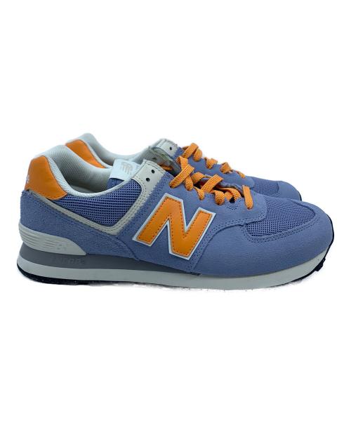 NEW BALANCE（ニューバランス）NEW BALANCE (ニューバランス) スニーカー ブルー×オレンジ サイズ:28の古着・服飾アイテム