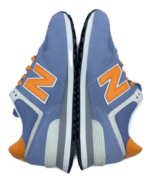 NEW BALANCE（ニューバランス）NEW BALANCE (ニューバランス) スニーカー ブルー×オレンジ サイズ:28の古着・服飾アイテム