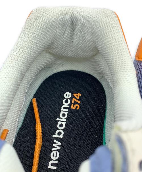 NEW BALANCE（ニューバランス）NEW BALANCE (ニューバランス) スニーカー ブルー×オレンジ サイズ:28の古着・服飾アイテム