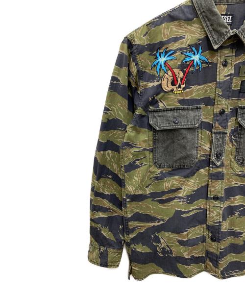 DIESEL（ディーゼル）DIESEL (ディーゼル) 長袖シャツ オリーブ サイズ:Mの古着・服飾アイテム