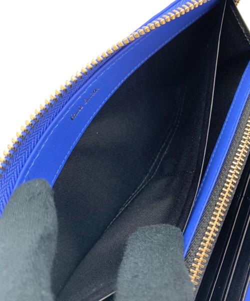 PAUL SMITH（ポールスミス）PAUL SMITH (ポールスミス) 長財布 ブルー×ホワイトの古着・服飾アイテム