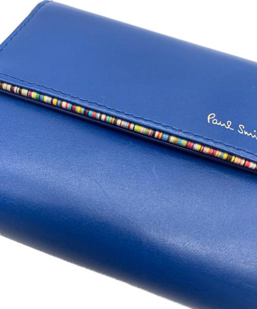 PAUL SMITH（ポールスミス）PAUL SMITH (ポールスミス) 3つ折り財布 ブルーの古着・服飾アイテム