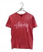 stussyステューシー）の古着「半袖カットソー」｜ピンク