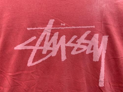 stussy（ステューシー）stussy (ステューシー) 半袖カットソー ピンク サイズ:ｍの古着・服飾アイテム