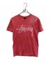 stussy（ステューシー）の古着「半袖カットソー」｜ピンク