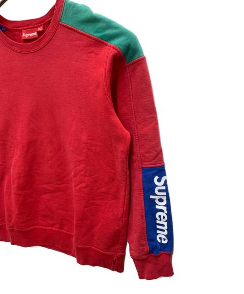 SUPREME（シュプリーム）SUPREME (シュプリーム) クルーネックスウェット レッド サイズ:Lの古着・服飾アイテム