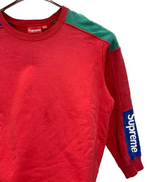 SUPREME（シュプリーム）SUPREME (シュプリーム) クルーネックスウェット レッド サイズ:Lの古着・服飾アイテム