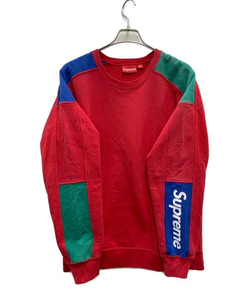 SUPREME（シュプリーム）SUPREME (シュプリーム) クルーネックスウェット レッド サイズ:Lの古着・服飾アイテム