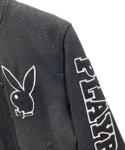 New Era（ニューエラ）New Era (ニューエラ) PLAY BOY (プレイボーイ) スタジャン ブラック サイズ:Mの古着・服飾アイテム
